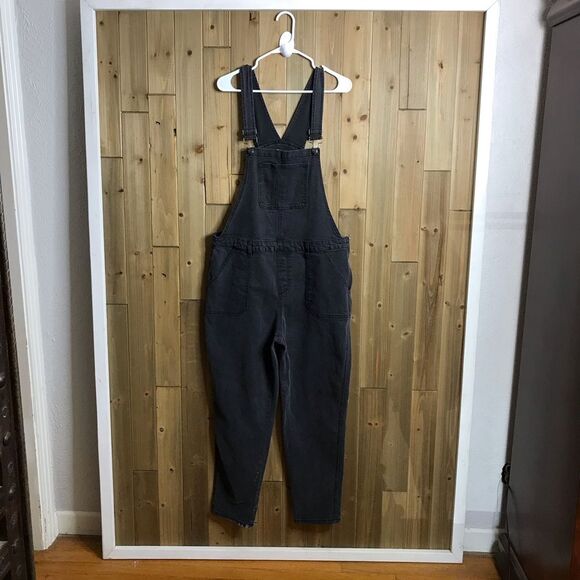 No Boundaries Womens Denim Stretch Charcoal Black Overalls Size XXXL / 3XG (21) - Picture 2 of 13